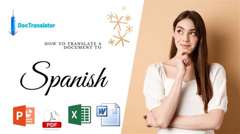 converting documents to spanish